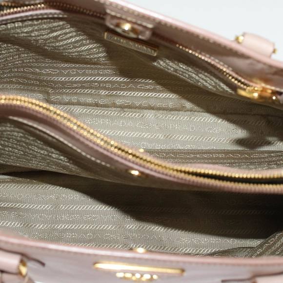 PRADA Hand Bag Safiano leather 2way Pink Auth 45924 - Picture 10 of 16